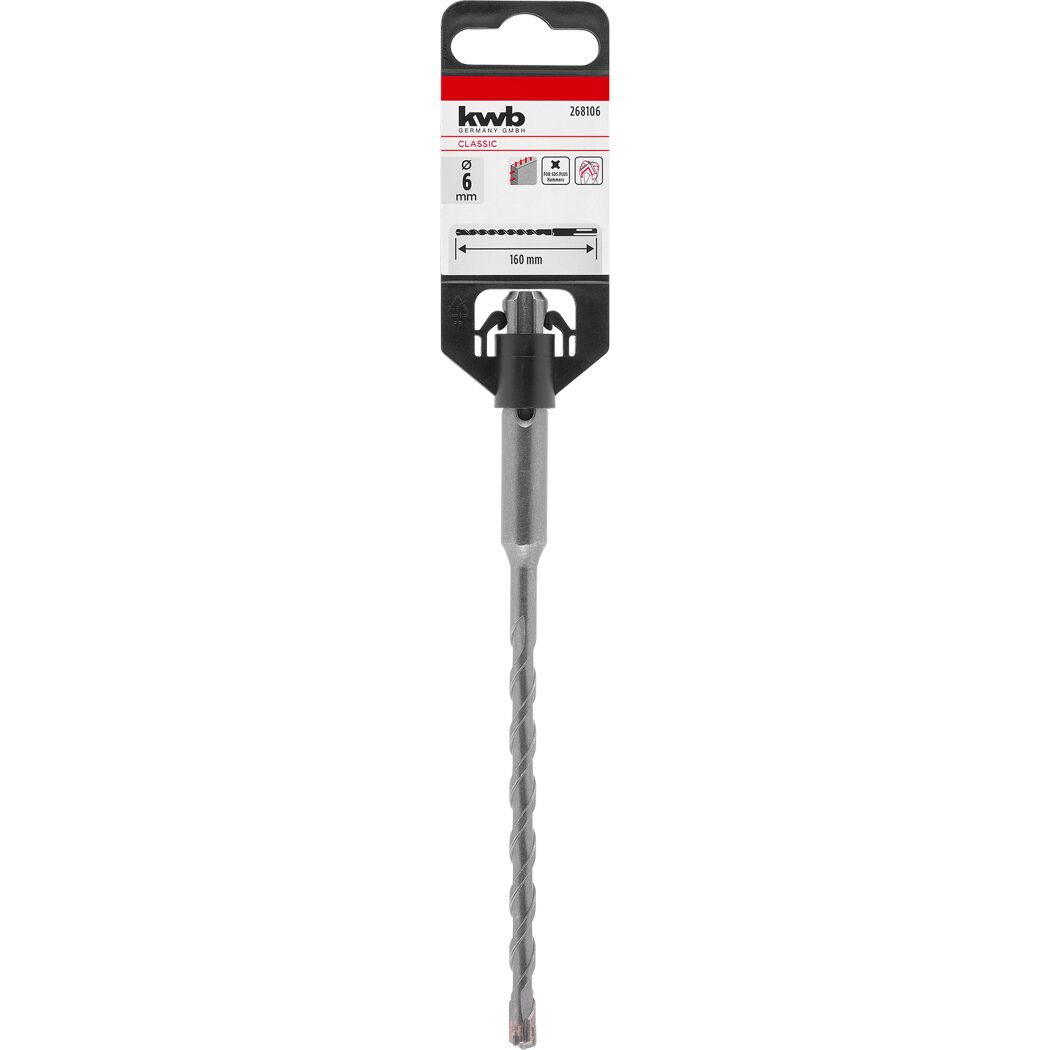Hammerbohrer 'HB2X' SDS Plus Ø 6 x 160 mm