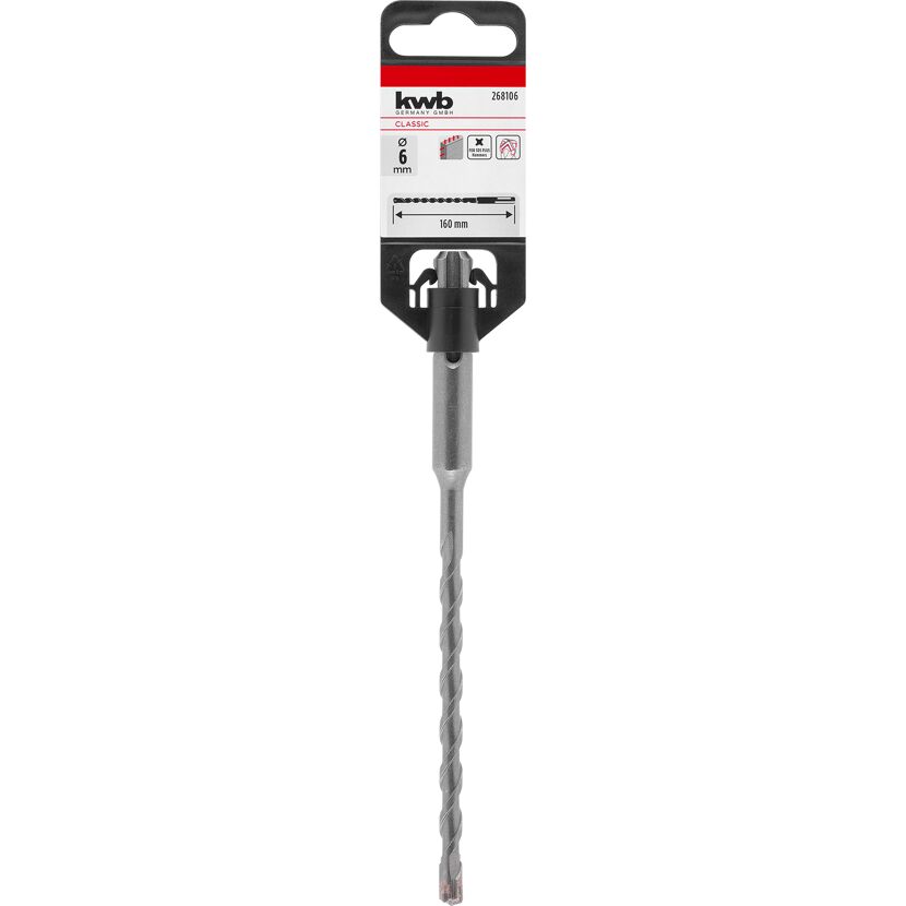 Hammerbohrer 'HB2X' SDS Plus Ø 6 x 160 mm