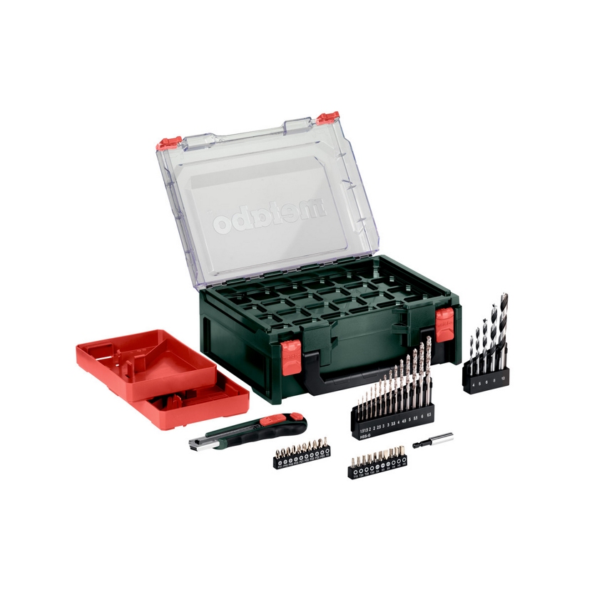 Werkzeugkoffer mit Bohrer und Bits