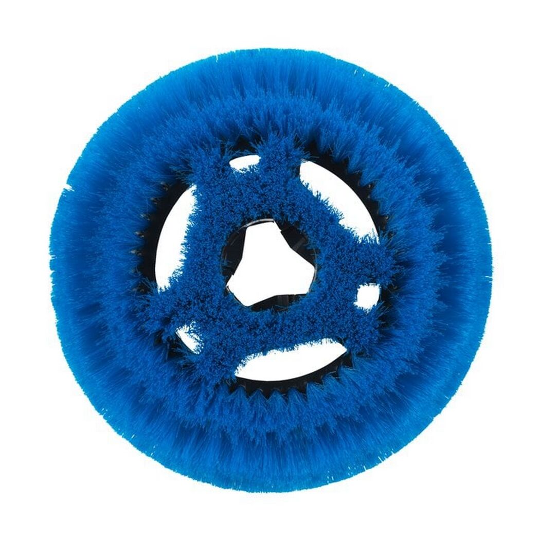 Blaue Rundbürste