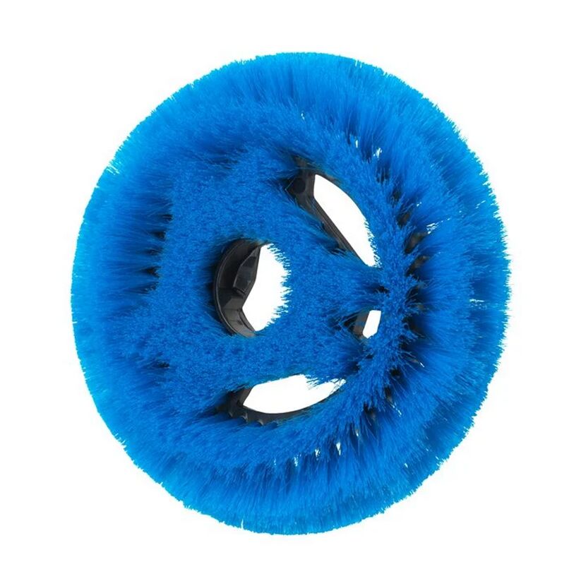 Blaue Rundbürste