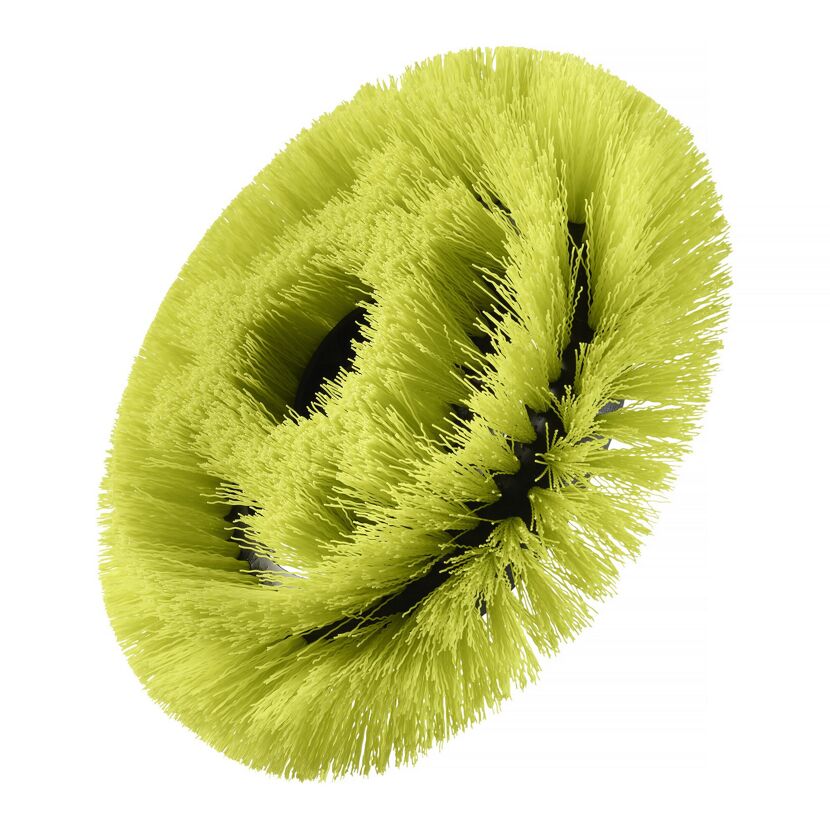 Grüne Rundbürste