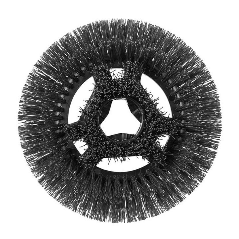Schwarze runde Ersatzbürste