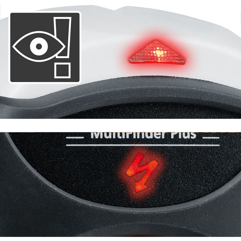 MultiFinder Plus: Anzeige für Strom und Metall