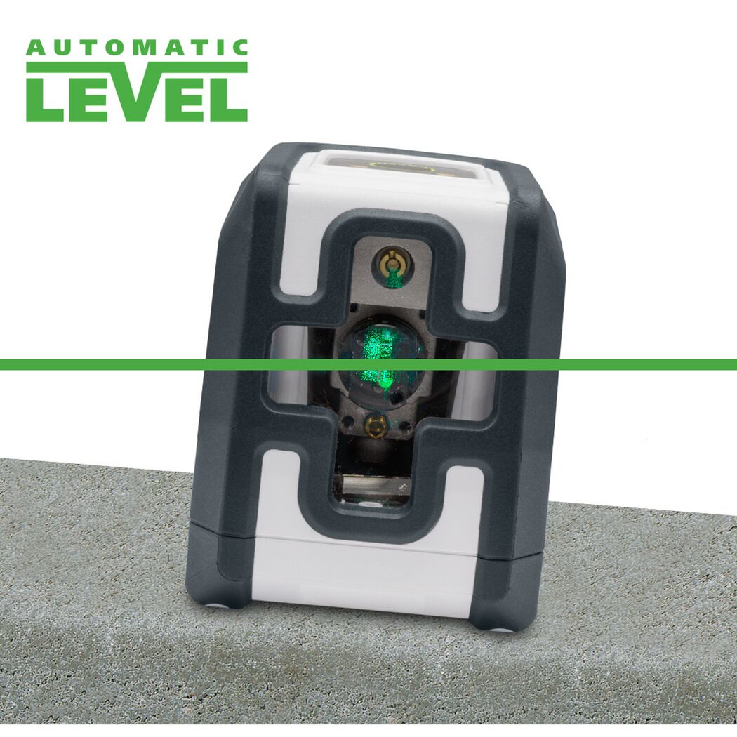 Kreuzlinienlaser mit grünem Laserstrahl