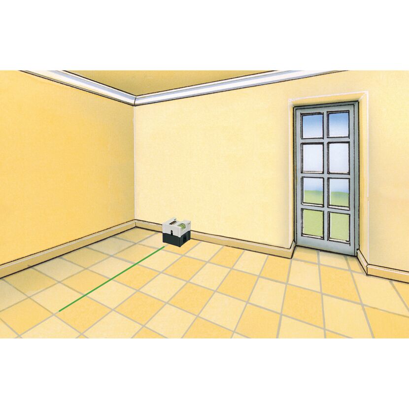 Laserlinie von Laserwasserwaage