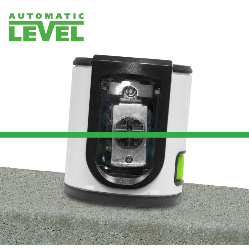 Kreuzlinienlaser auf Beton