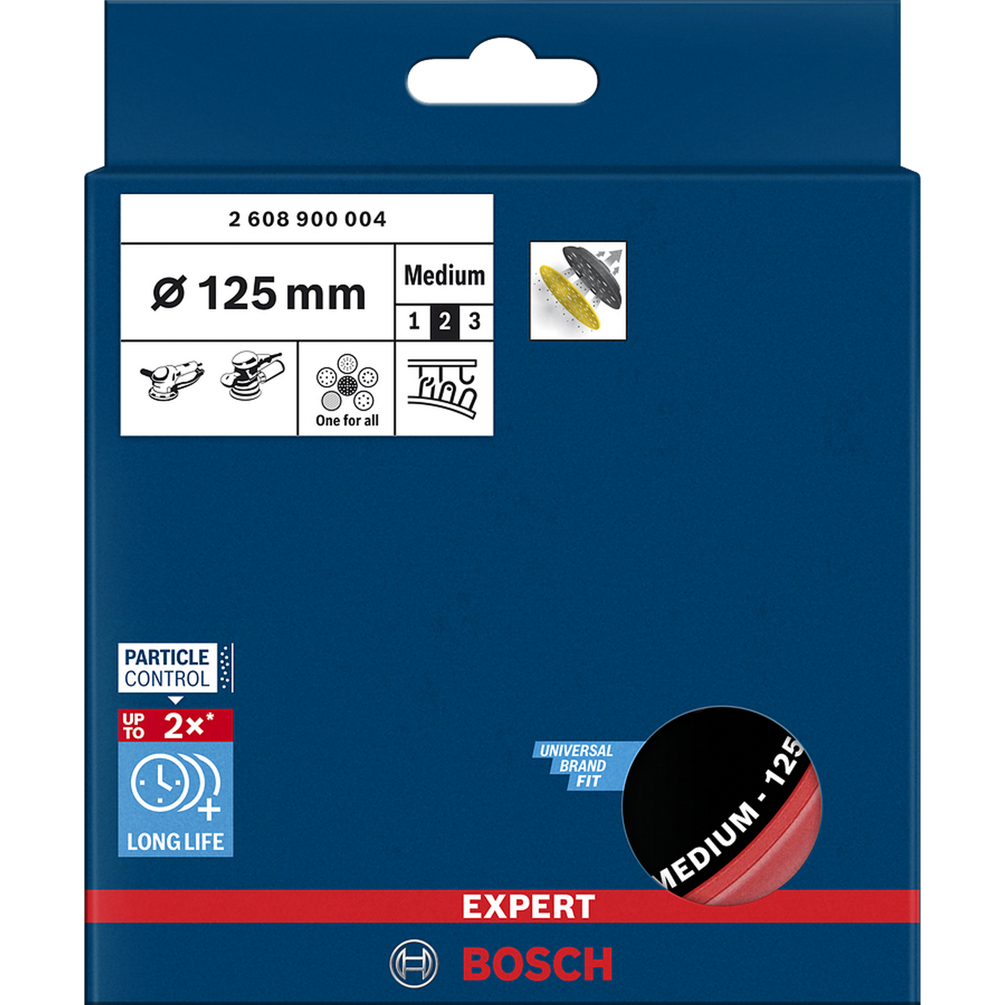 Schleifteller 'Expert Universal Multihole' Klett mittel Ø 125 mm
