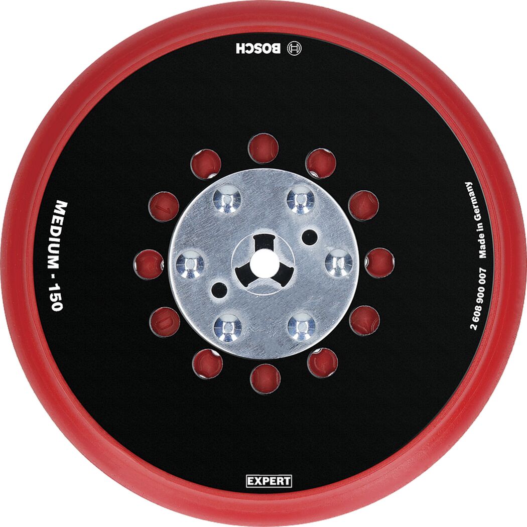 Rotes Schleifteller von Bosch