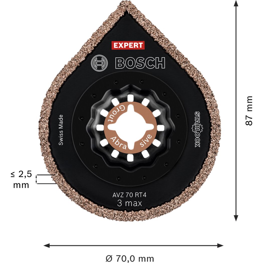 Sägeblatt 'Expert 3 max AVZ 70 RT4' für Multifunktionswerkzeuge Ø 70 mm