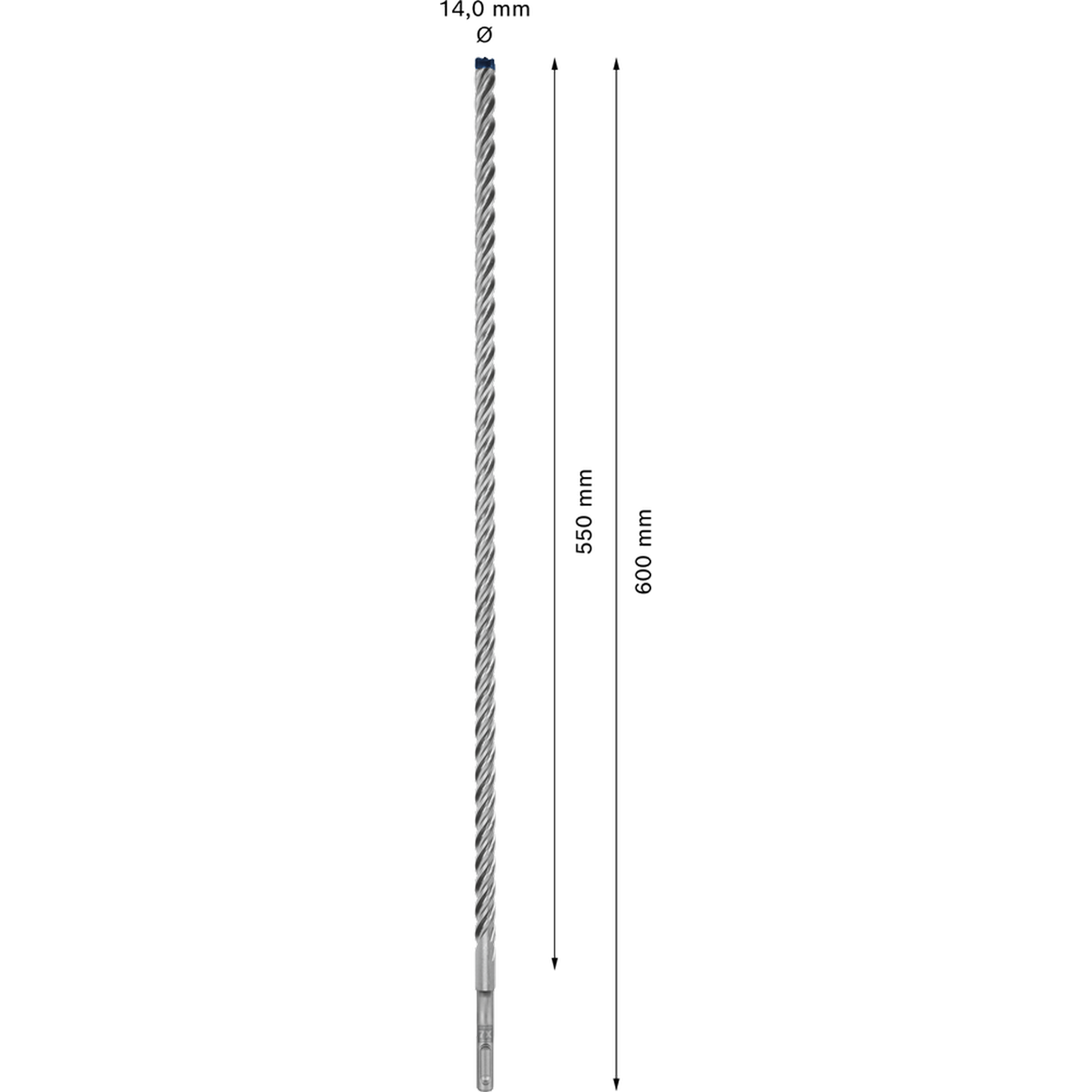 Hammerbohrer 'EXPERT SDS plus-7X'  14 x 550 x 600 mm