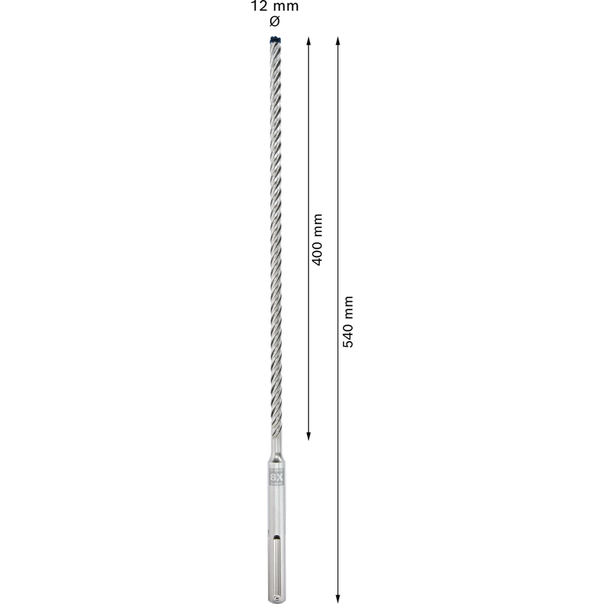 Hammerbohrer 'EXPERT SDS max-8X' 12 x 400 x 540 mm