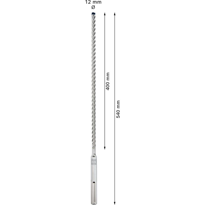 Hammerbohrer 'EXPERT SDS max-8X' 12 x 400 x 540 mm