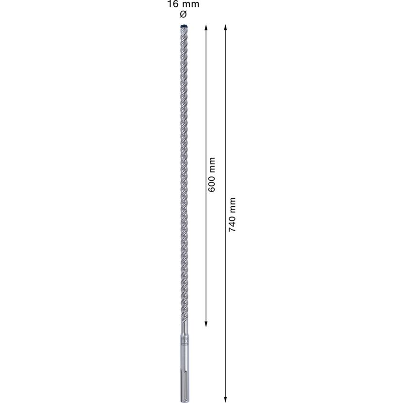 Hammerbohrer 'EXPERT SDS max-8X' 16 x 600 x 740 mm