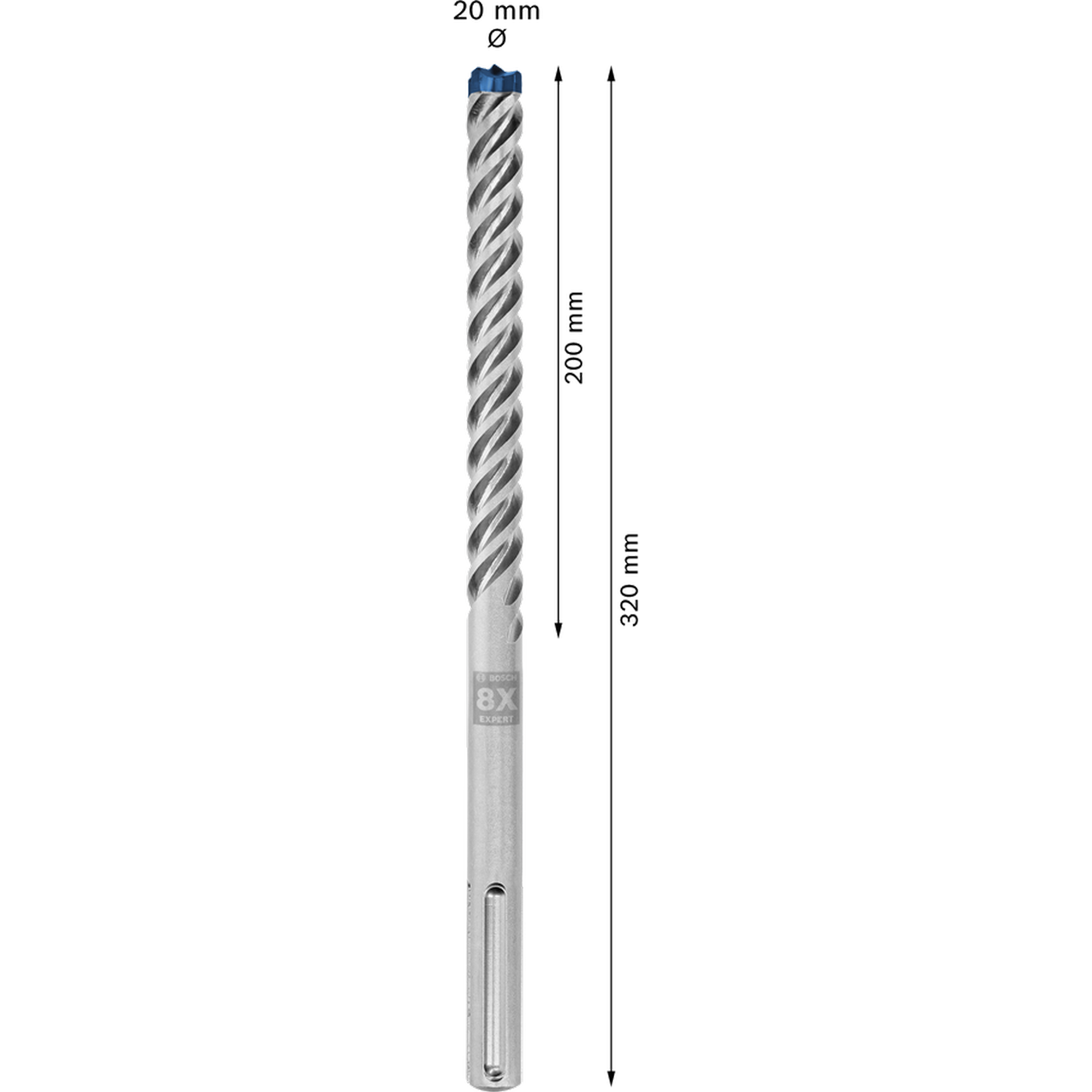 Hammerbohrer 'EXPERT SDS max-8X' 20 x 200 x 320 mm