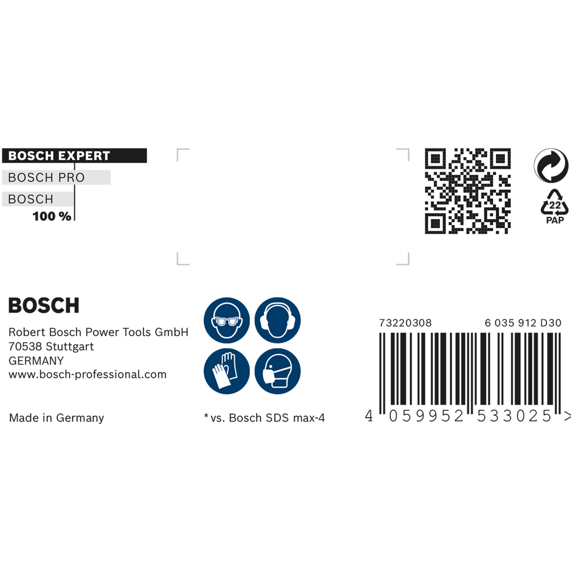 Hammerbohrer 'EXPERT SDS max-8X' 20 x 200 x 320 mm