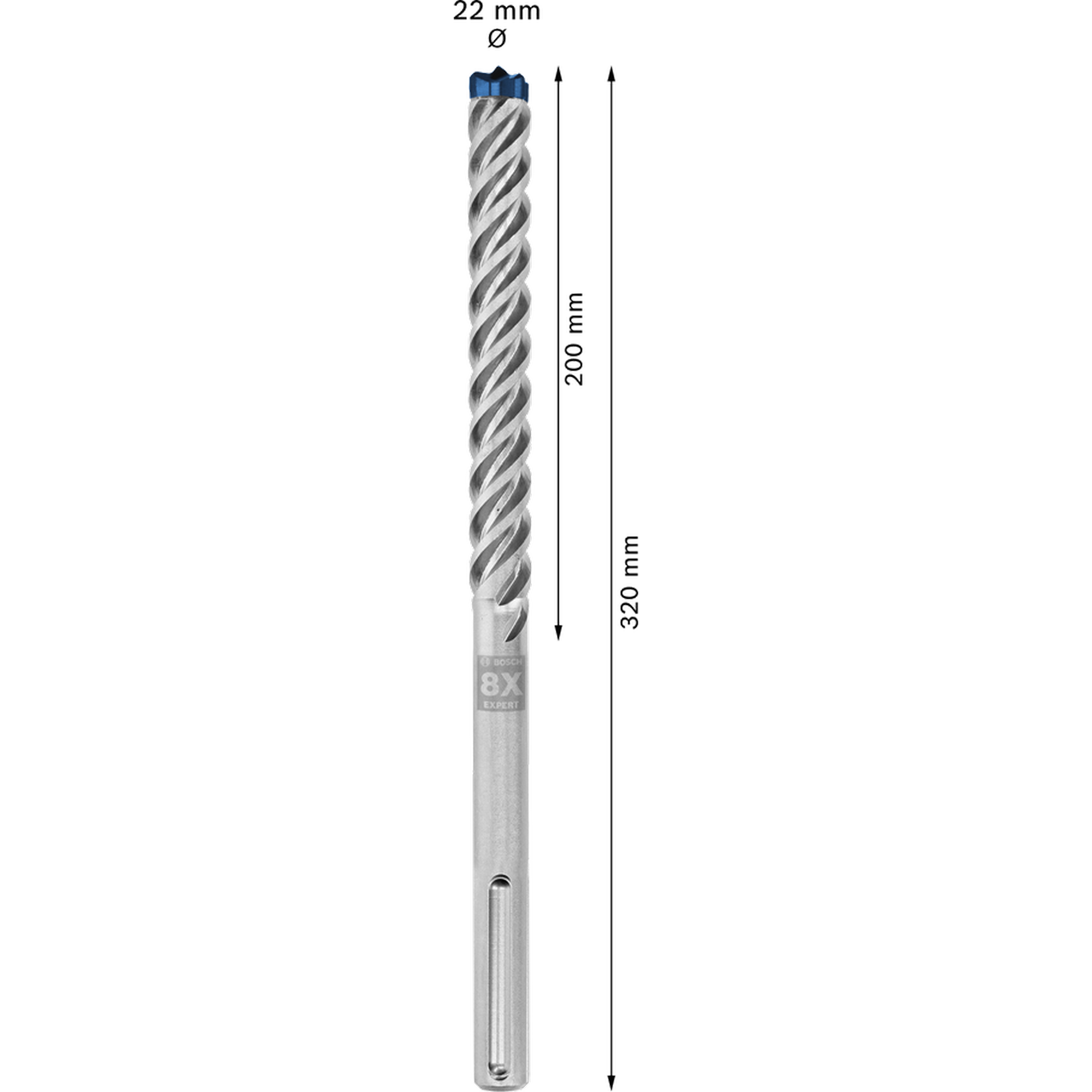 Hammerbohrer 'EXPERT SDS max-8X' 22 x 200 x 320 mm