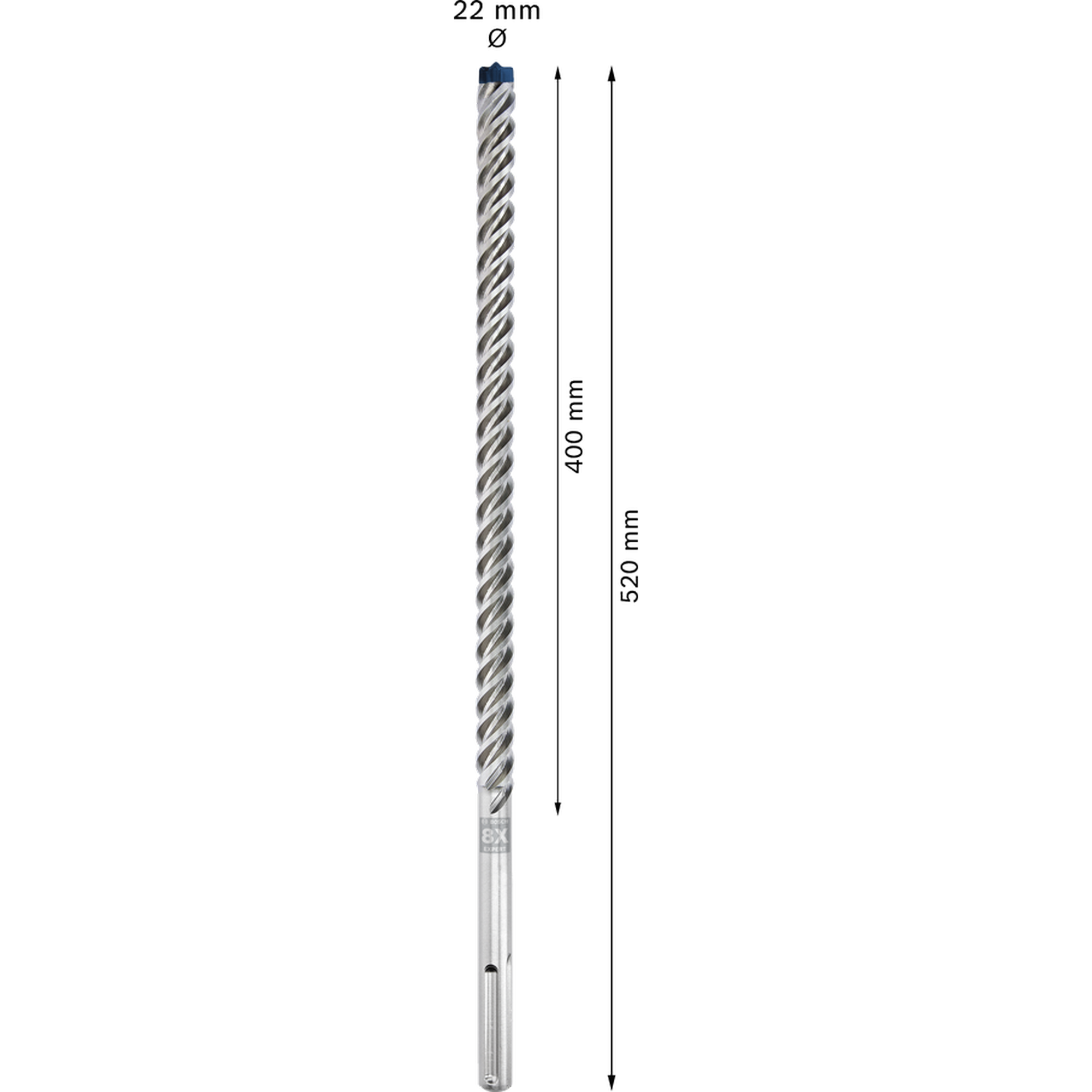 Hammerbohrer 'EXPERT SDS max-8X' 22 x 400 x 520 mm