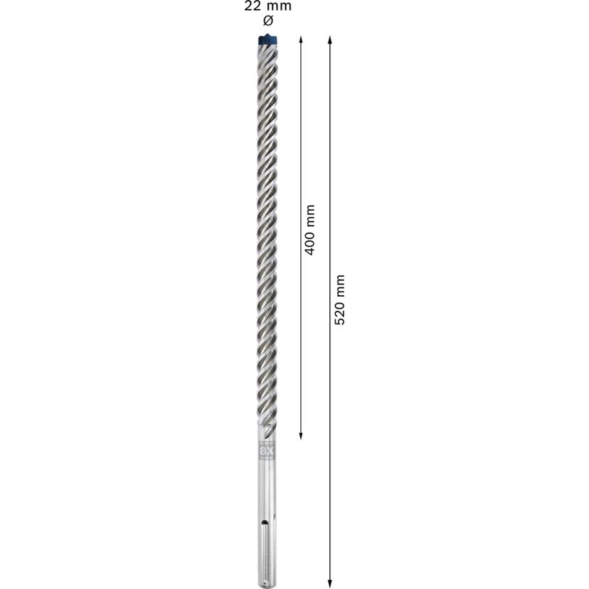 Hammerbohrer 'EXPERT SDS max-8X' 22 x 400 x 520 mm