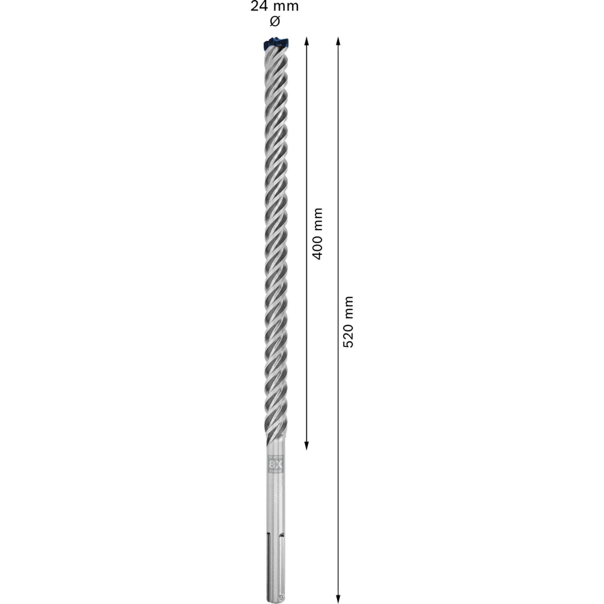 Hammerbohrer 'EXPERT SDS max-8X' 24 x 400 x 520 mm