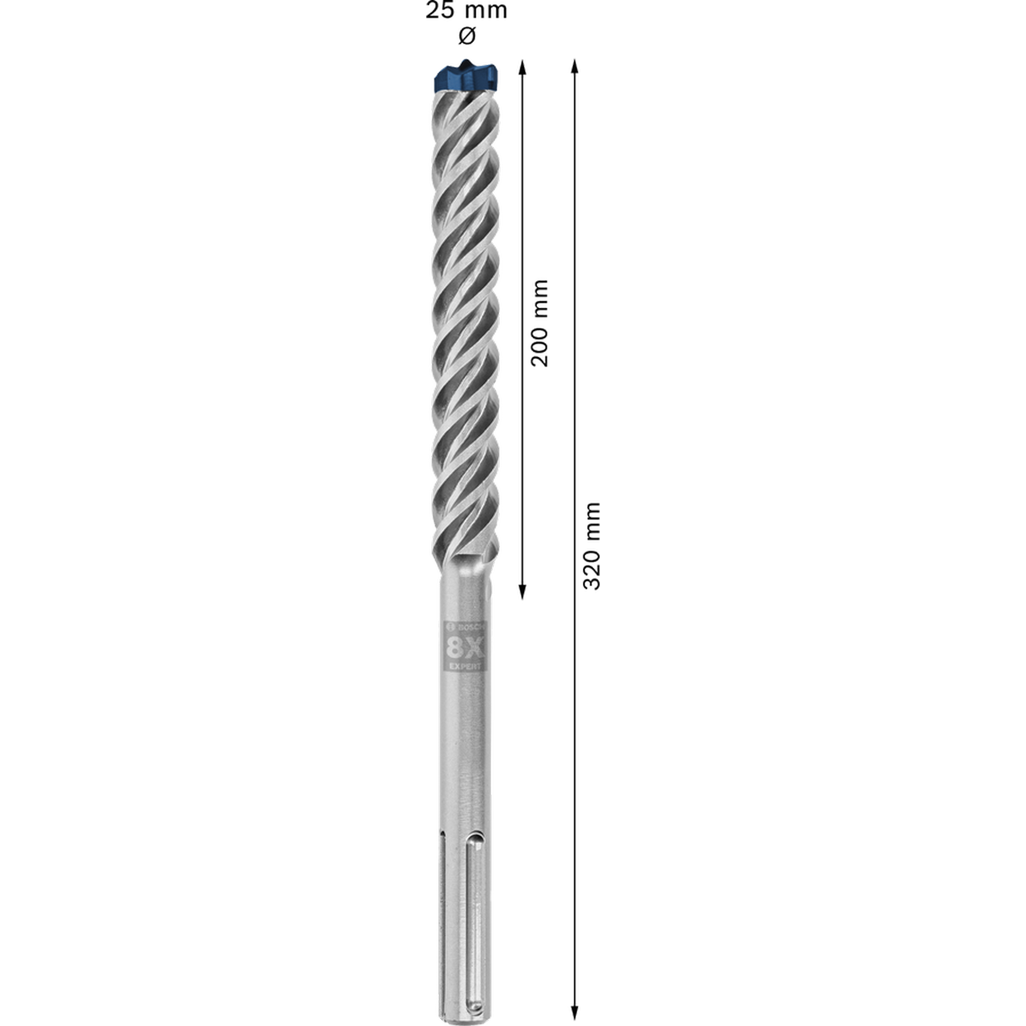 Hammerbohrer 'EXPERT SDS max-8X' 25 x 200 x 320 mm