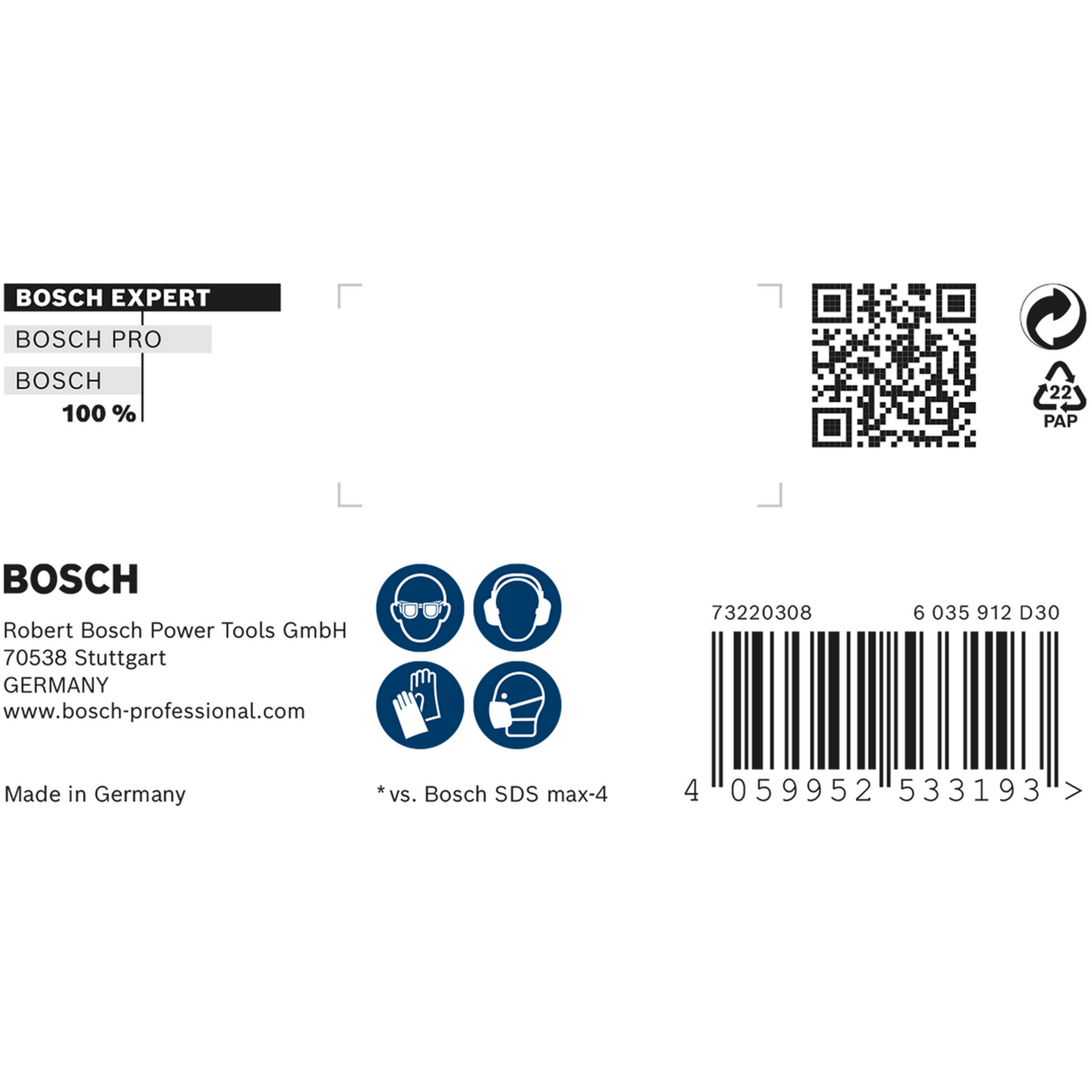 Hammerbohrer 'EXPERT SDS max-8X' 26 x 200 x 320 mm