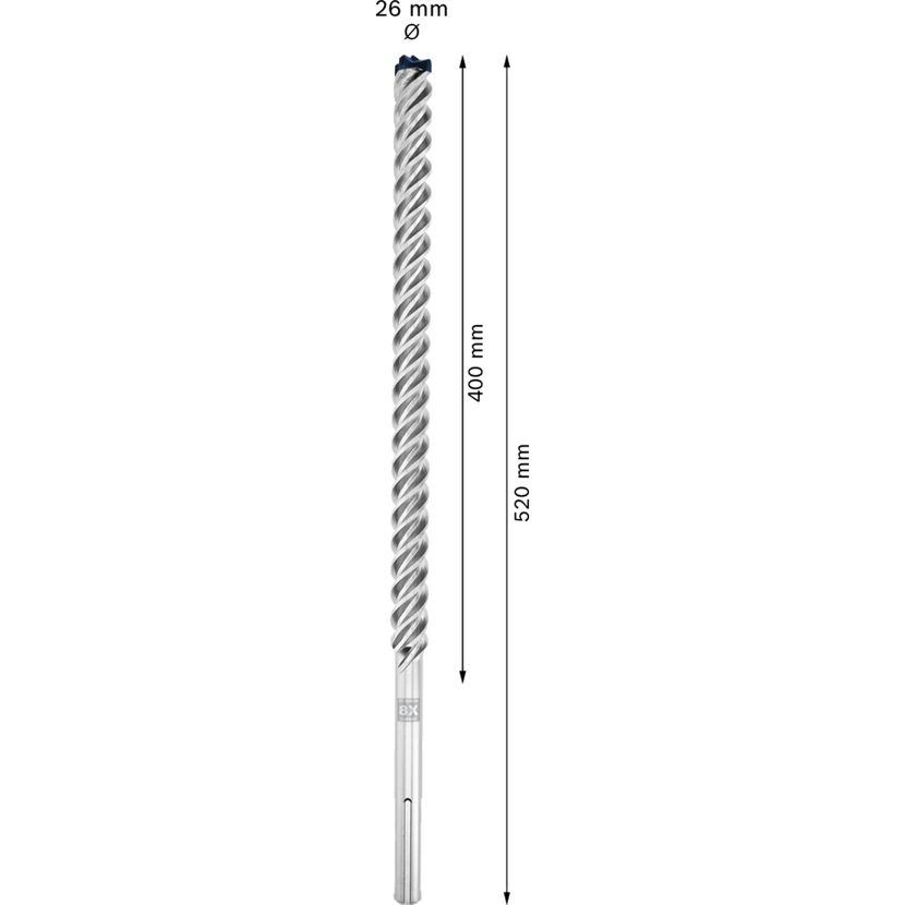 Hammerbohrer 'EXPERT SDS max-8X' 26 x 400 x 520 mm