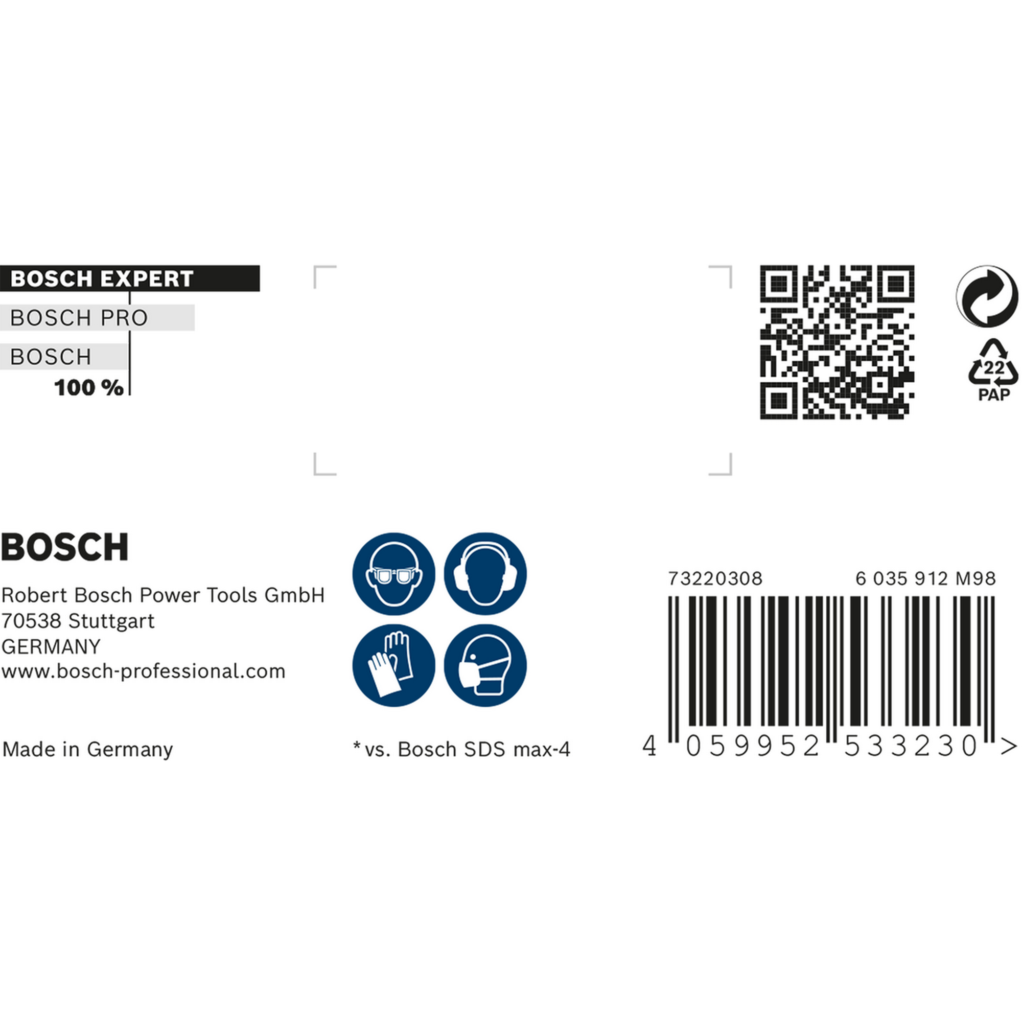 Hammerbohrer 'EXPERT SDS max-8X'  28 x 600 x 720 mm
