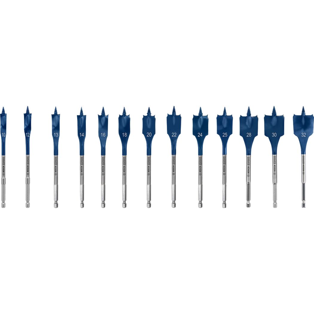 Flachfräsbohrer-Set 'Expert Self Cut Speed' Ø 10-32 mm 13-teilig