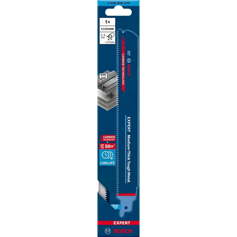 Säbelsägeblatt 'Expert Thick Tough Metal S1155 HHM' 225 mm, 10 Stück