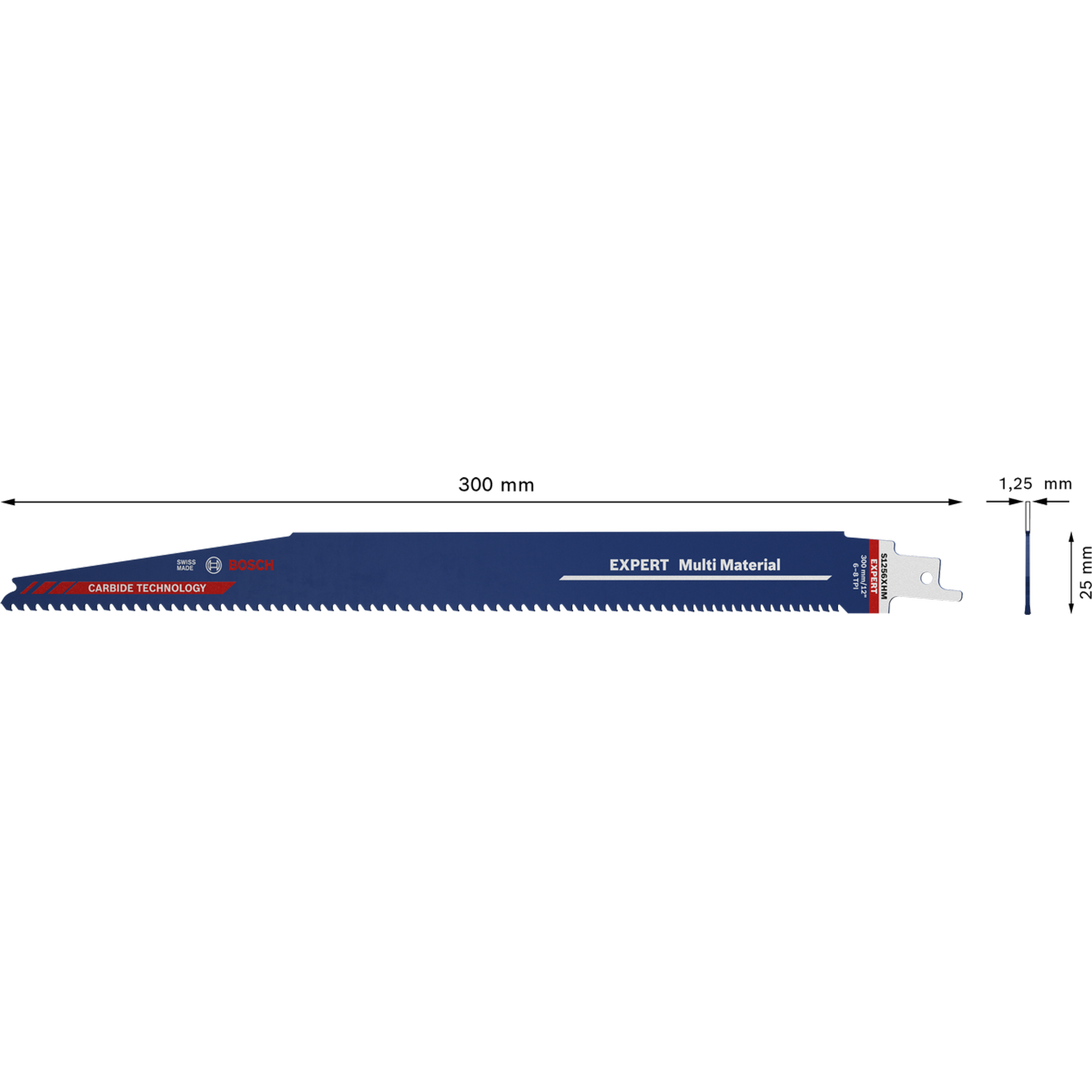 Säbelsägeblatt 'Expert Multi Material S1256 XHM' 300 mm, 10 Stück