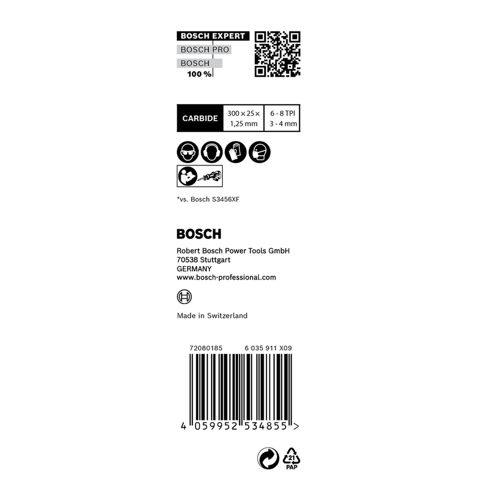 Säbelsägeblatt 'Expert Multi Material S1256 XHM' 300 mm, 10 Stück
