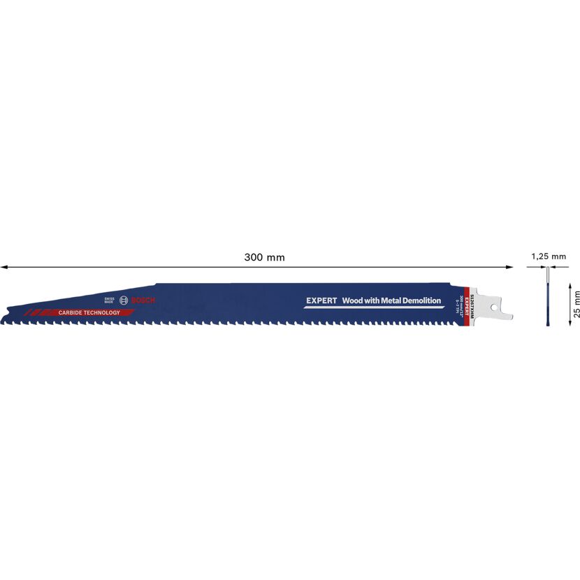 Säbelsägeblatt 'Expert Wood with Metal Demolition S1167 XHM' 300 mm