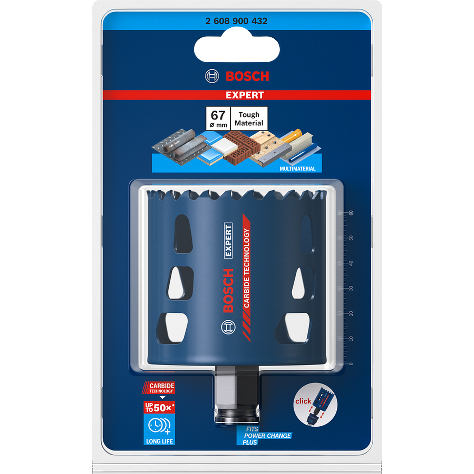 Lochsäge 'EXPERT Tough Material' 67 x 60 mm