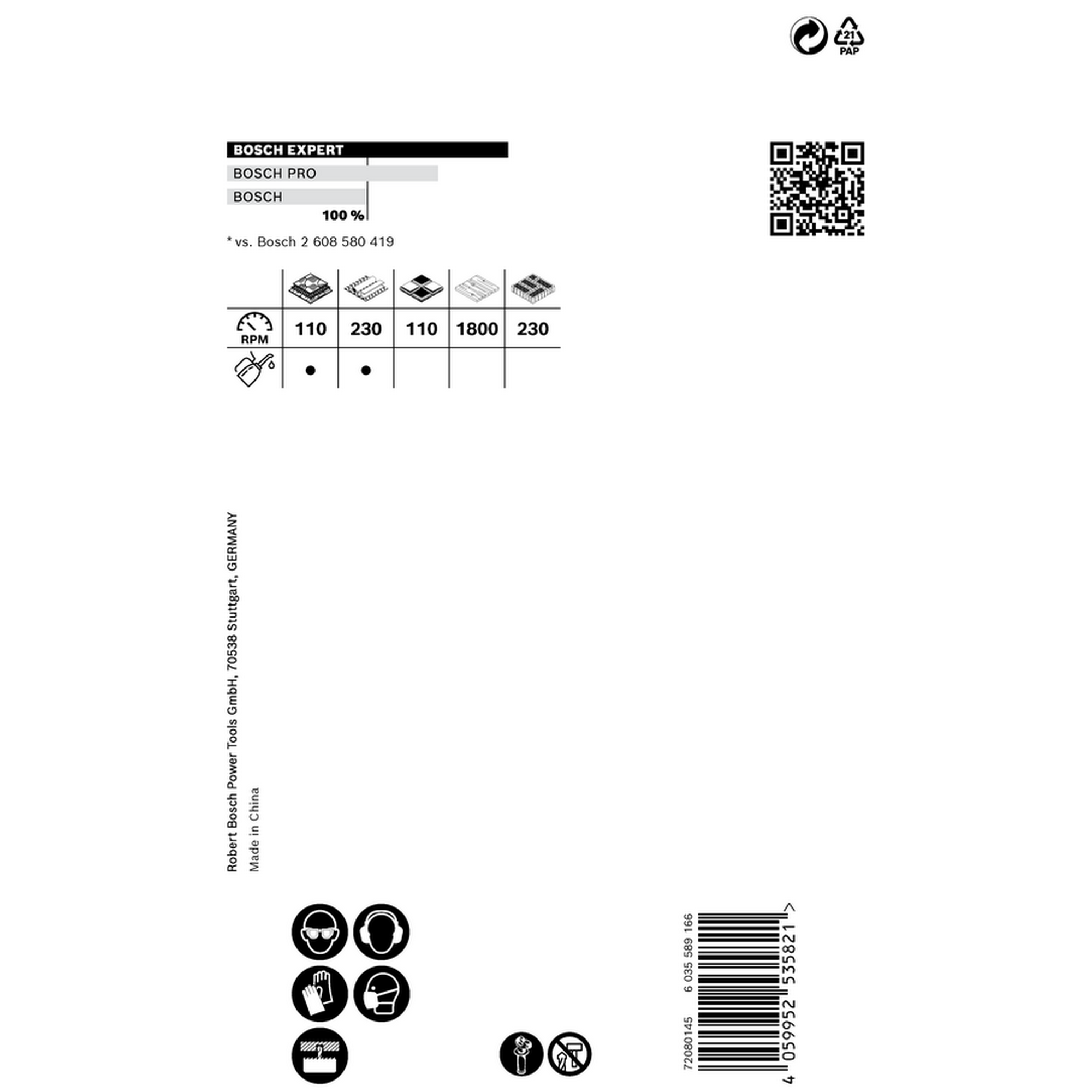 Lochsäge 'EXPERT Tough Material' 76 x 60 mm