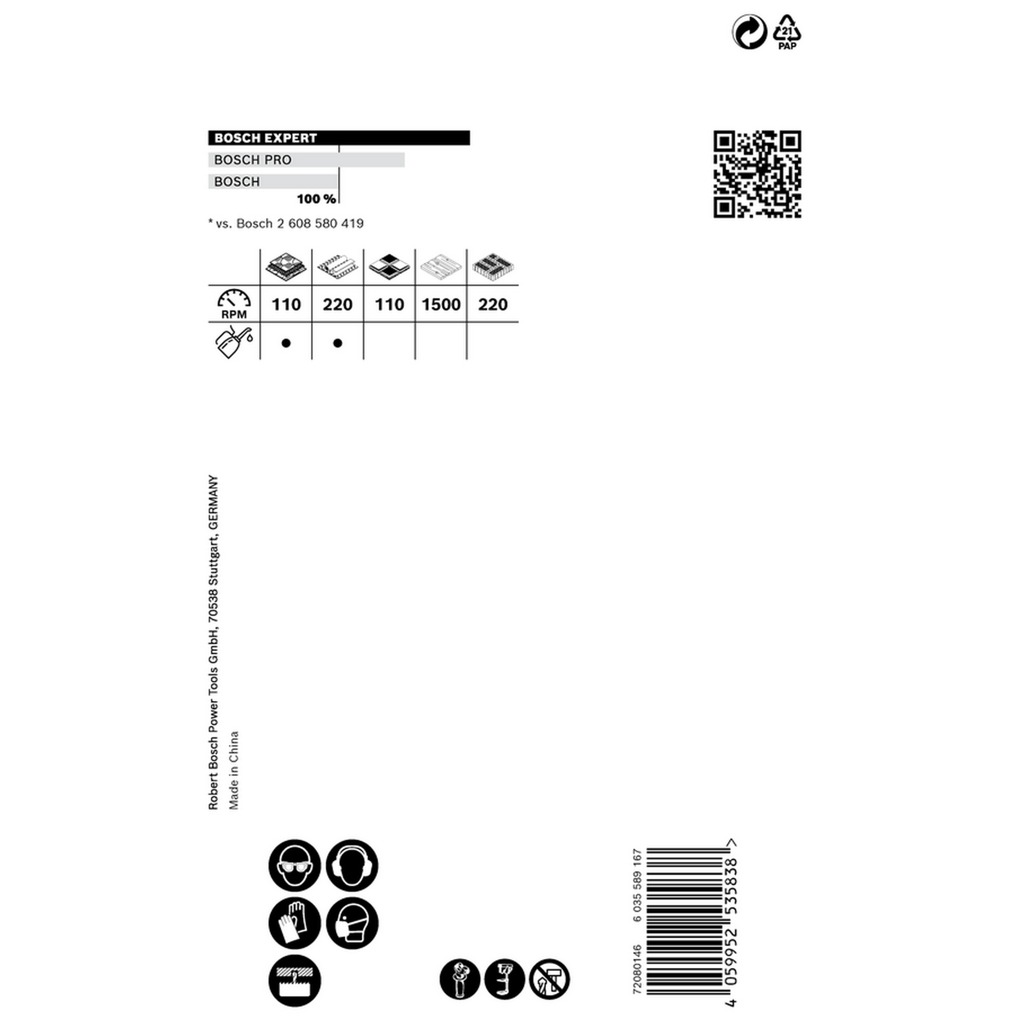 Lochsäge 'EXPERT Tough Material' 80 x 60 mm