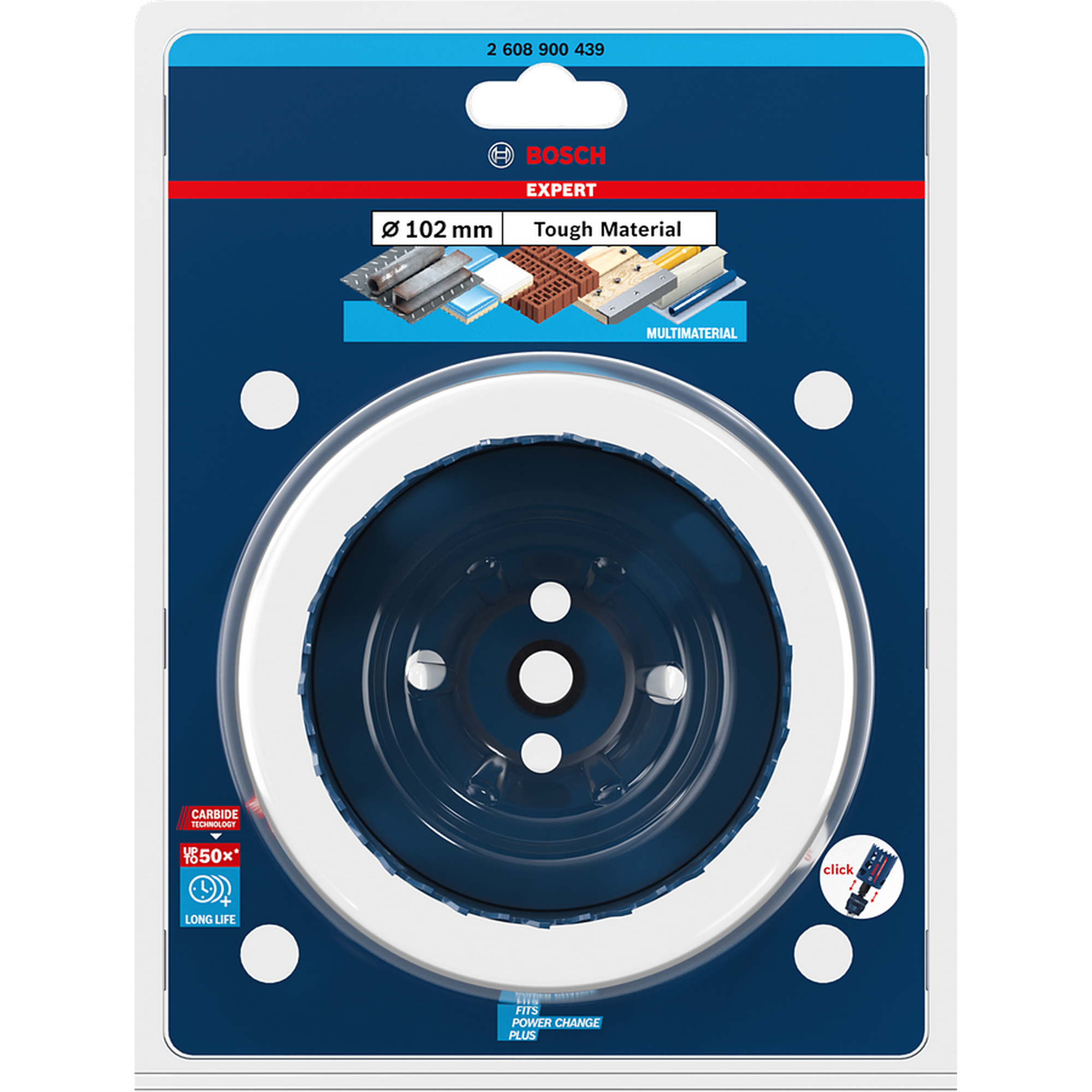 Lochsäge 'EXPERT Tough Material' 102 x 60 mm