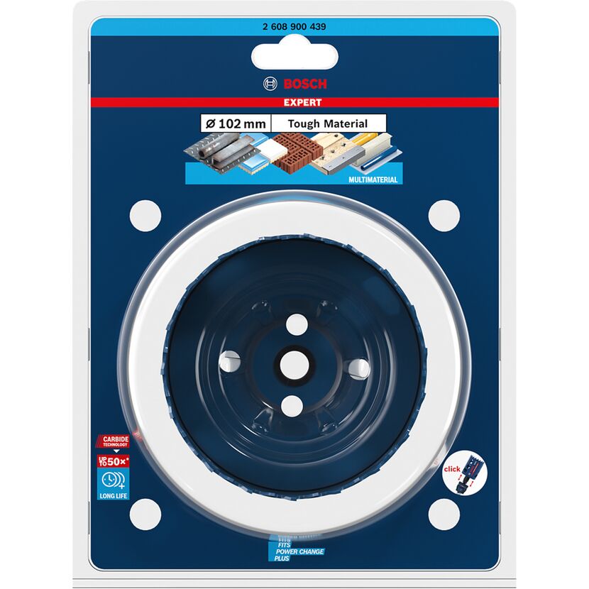 Lochsäge 'EXPERT Tough Material' 102 x 60 mm