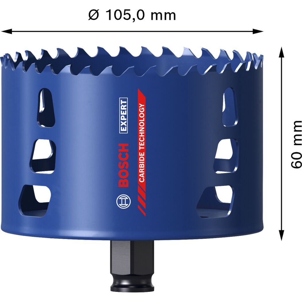 Lochsäge 'EXPERT Tough Material' 105 x 60 mm
