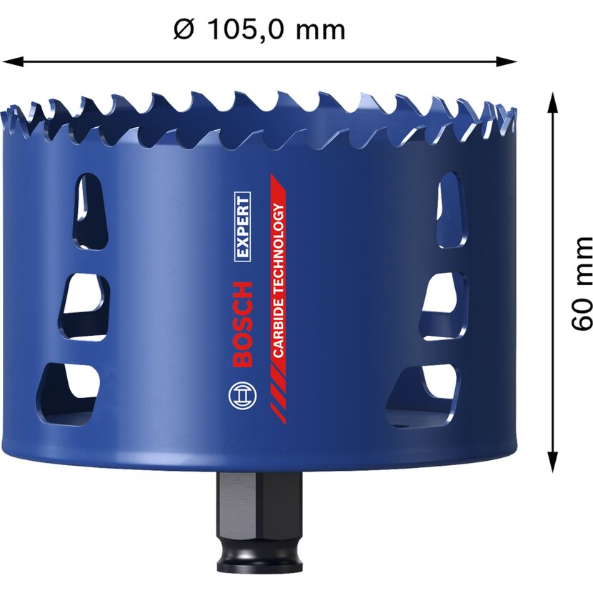 Lochsäge 'EXPERT Tough Material' 105 x 60 mm