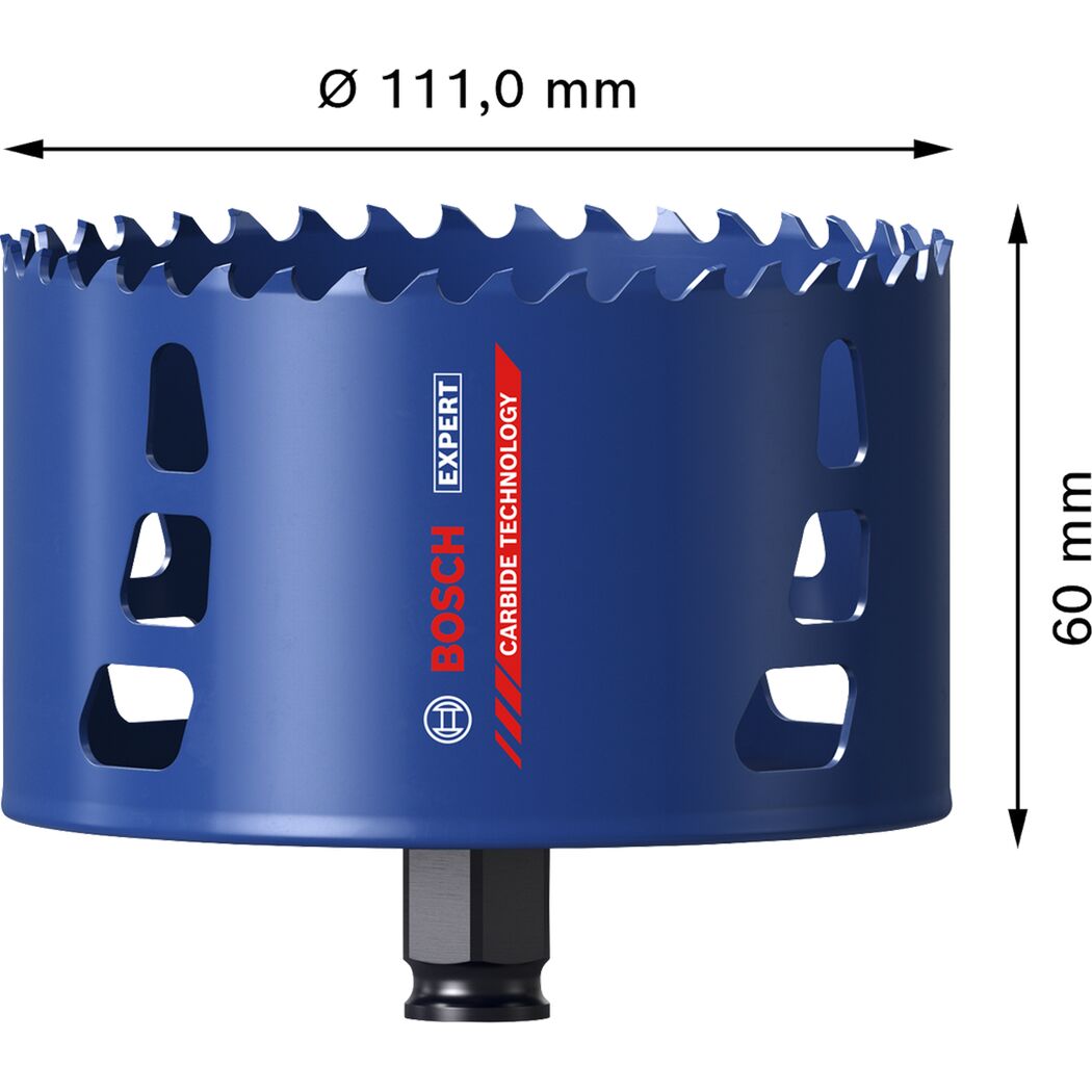 Lochsäge 'EXPERT Tough Material' 111 x 60 mm