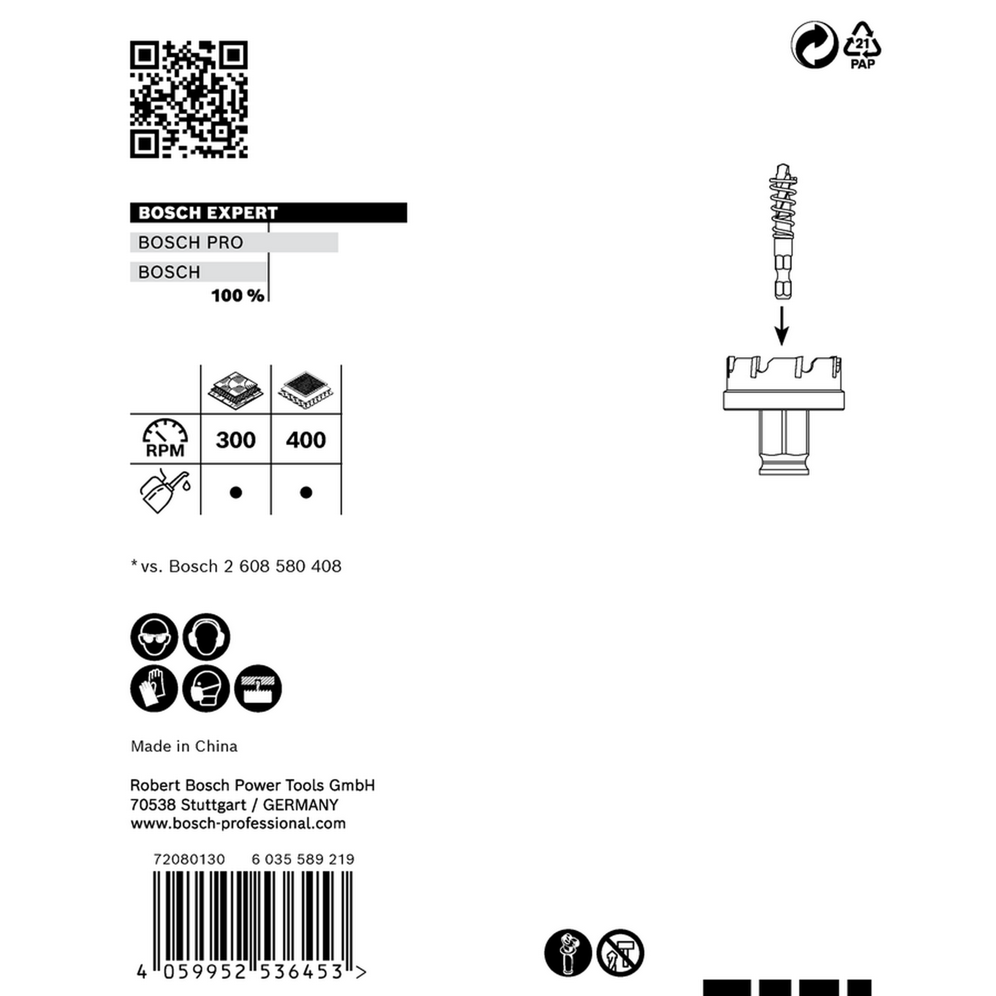 Lochsäge 'EXPERT Sheet Metal' 40 x 5 mm