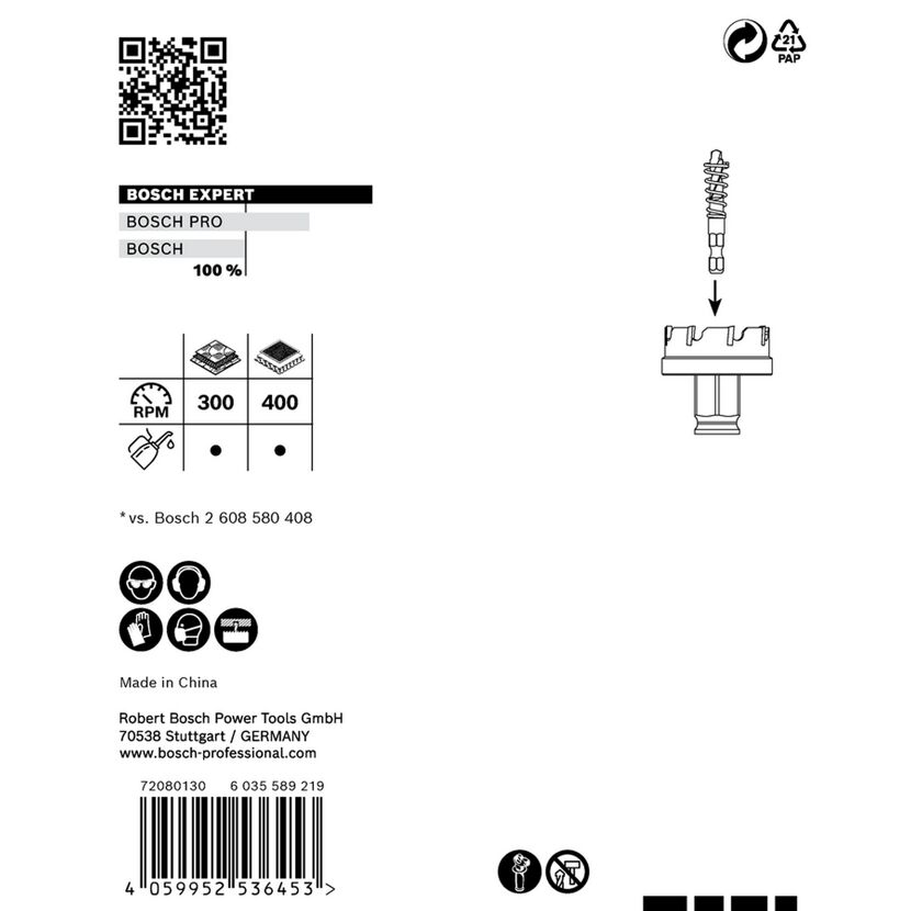 Lochsäge 'EXPERT Sheet Metal' 40 x 5 mm