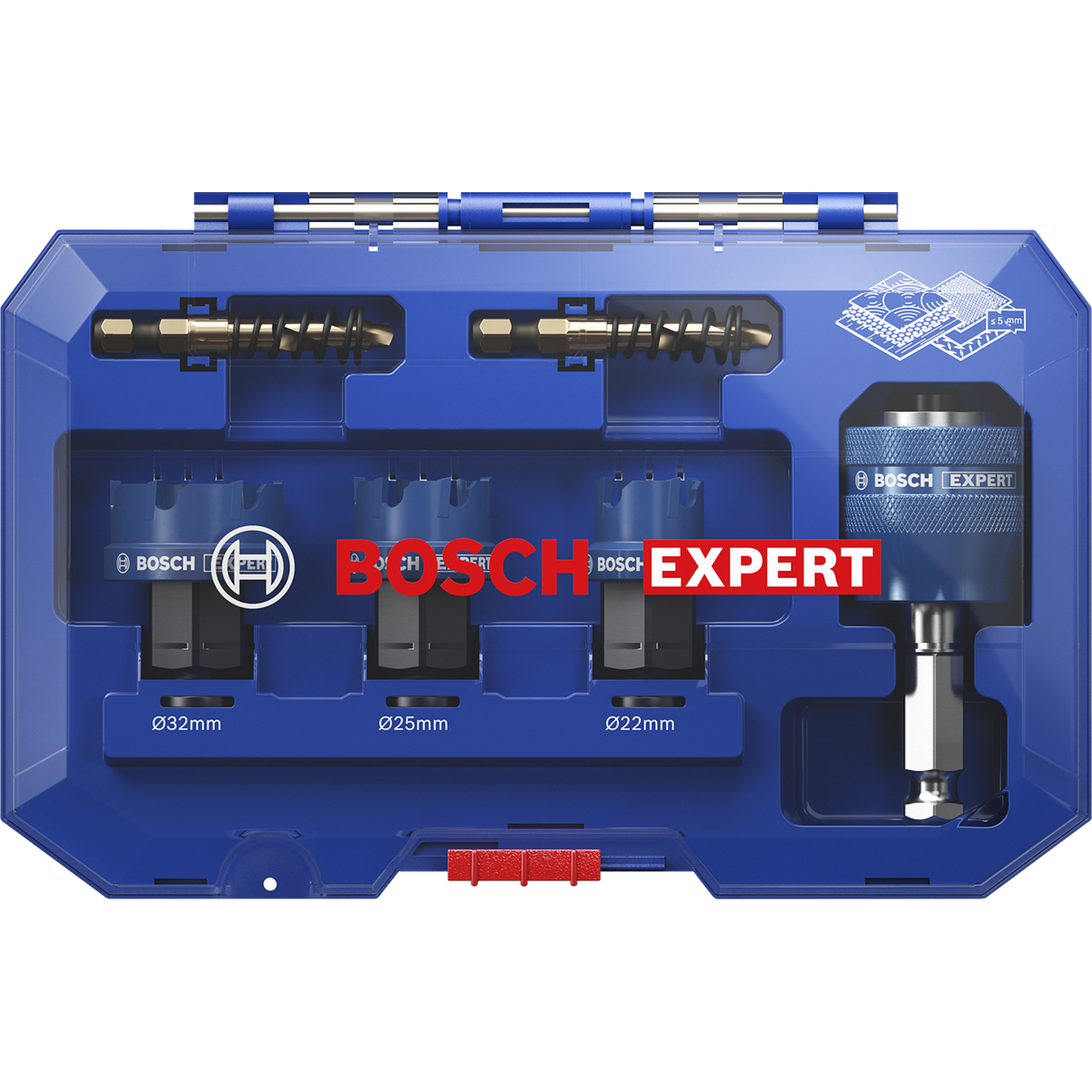 Lochsägen-Set 'EXPERT Sheet Metal' Ø 22-32 x 5 mm
