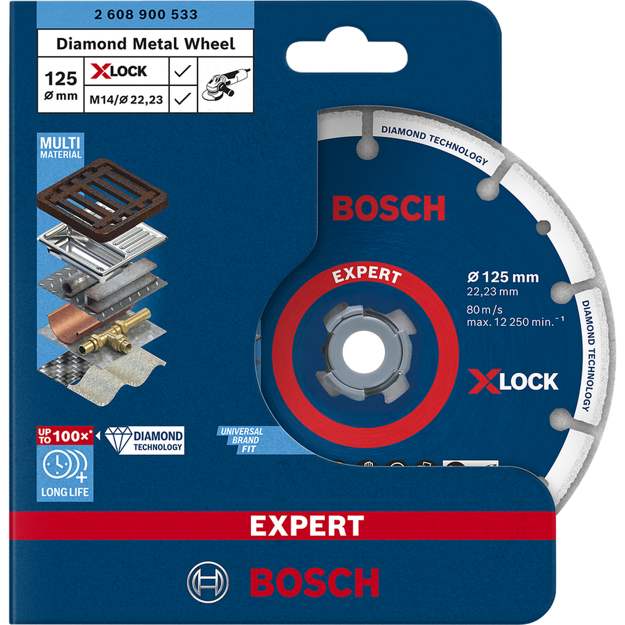 Diamanttrennscheibe 'EXPERT X-LOCK' Ø 125 mm