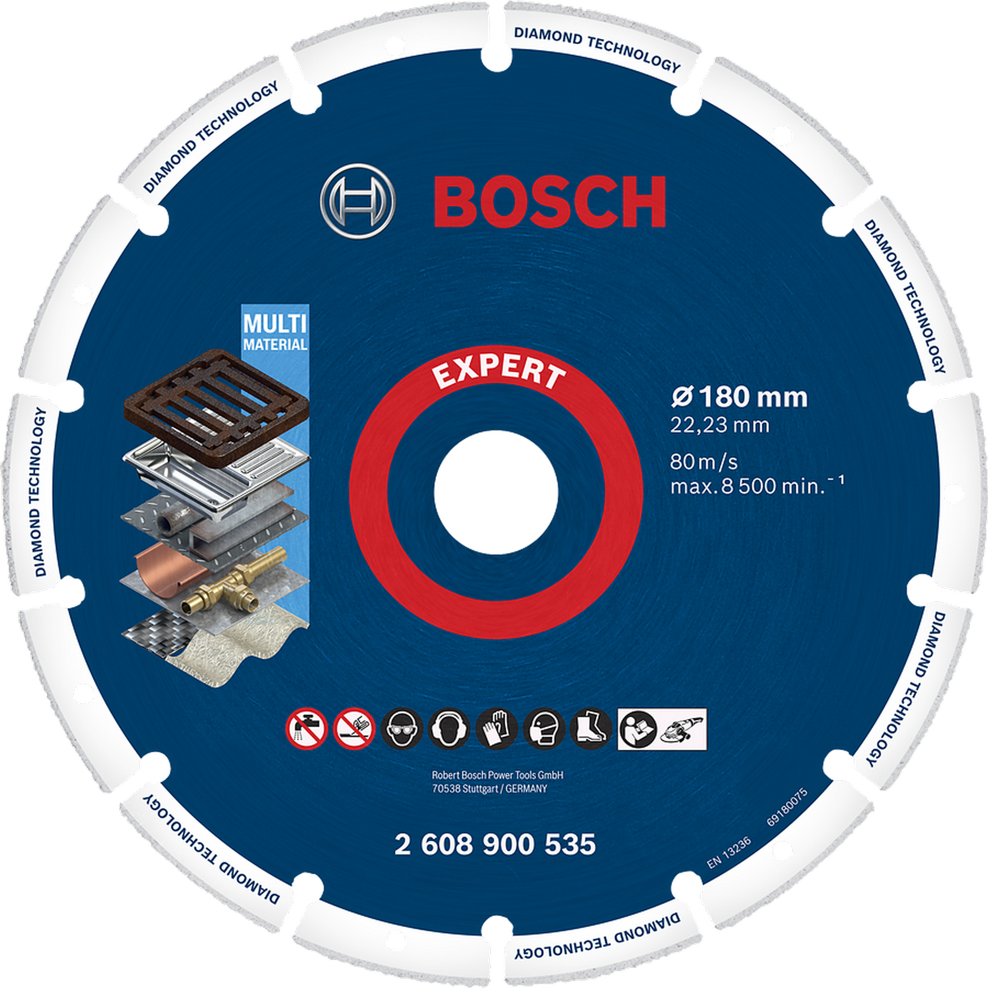 Diamanttrennscheibe 'EXPERT' Ø 180 mm