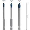 Bohrer-Set 'EXPERT HardCeramic HEX-9' Ø 5-8 mm 3-teilig