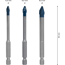 Bohrer-Set 'EXPERT HardCeramic HEX-9' Ø 5-8 mm 3-teilig