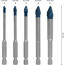 HardCeramic Bohrer-Set 'EXPERT HEX 9' Ø  4-10 mm 5-teilig