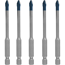 HardCeramic Dachziegel-Bohrer-Set 'EXPERT HEX-9' Ø 5 mm 5-teilig